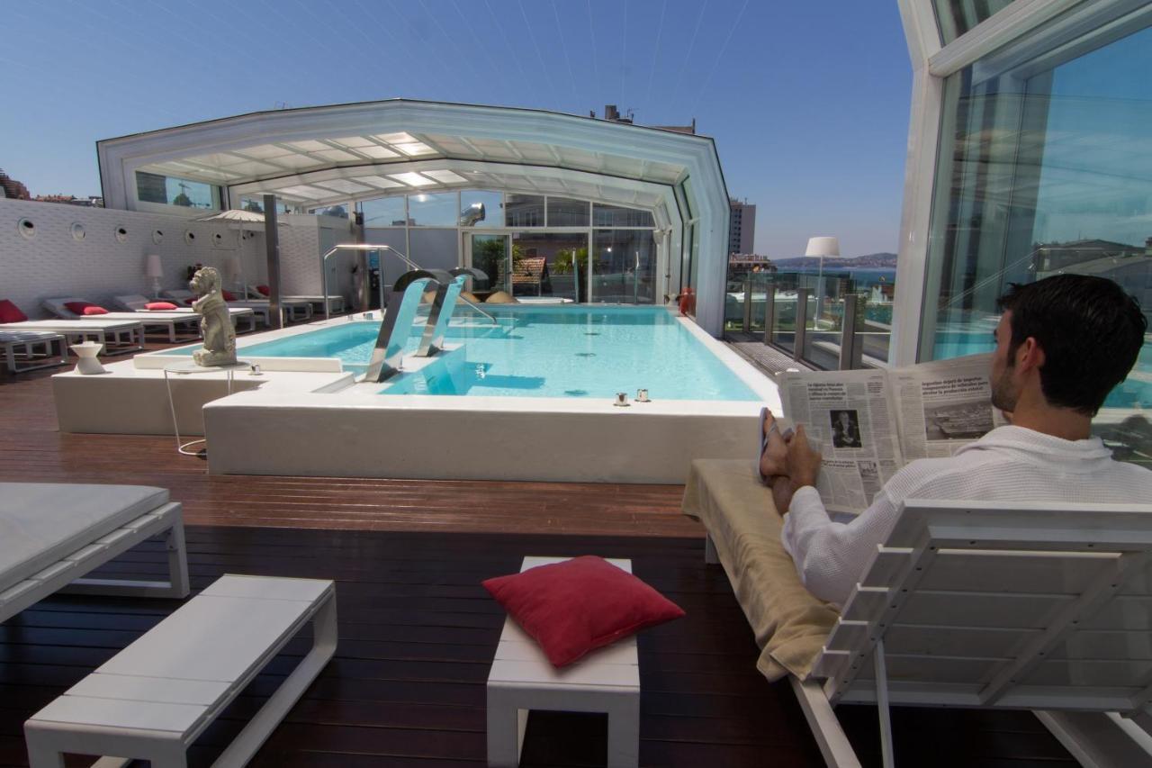 Gran Hotel Nagari Boutique & Spa Vigo Exteriér fotografie Rooftop pool